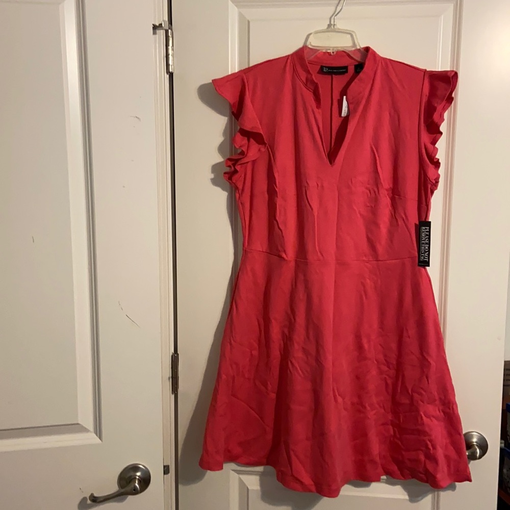 NY&Company dress with ruffled sleeves. New.